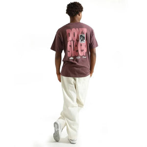 HUF | COUSIN OF DEATH T-SHIRT  { EGGPLANT