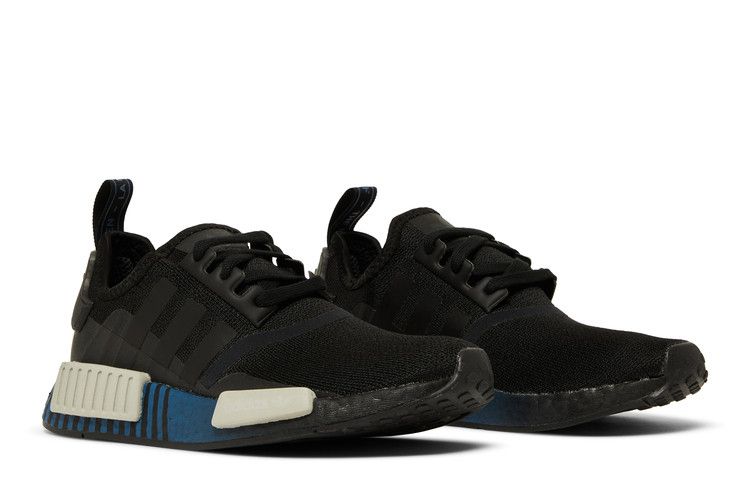 adidas NMD R1 Black Metal Grey Lush Blue