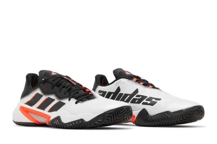 adidas Barricade White Black Solar Red
