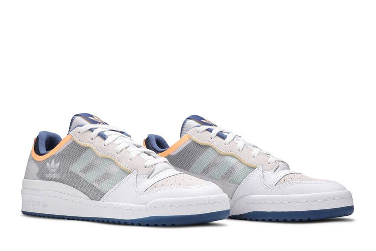 adidas Forum Low TT Cloud White Acid Orange Crew Blue