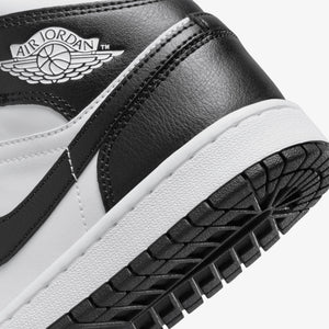 JORDAN | AIR JORDAN 1 MID { WHITE/BLACK-WHITE