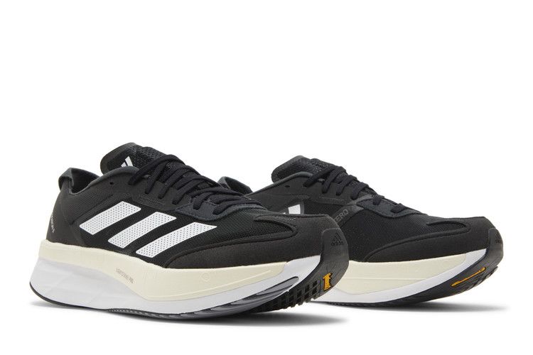 adidas Adizero Boston 11 Black White Carbon (Wide)