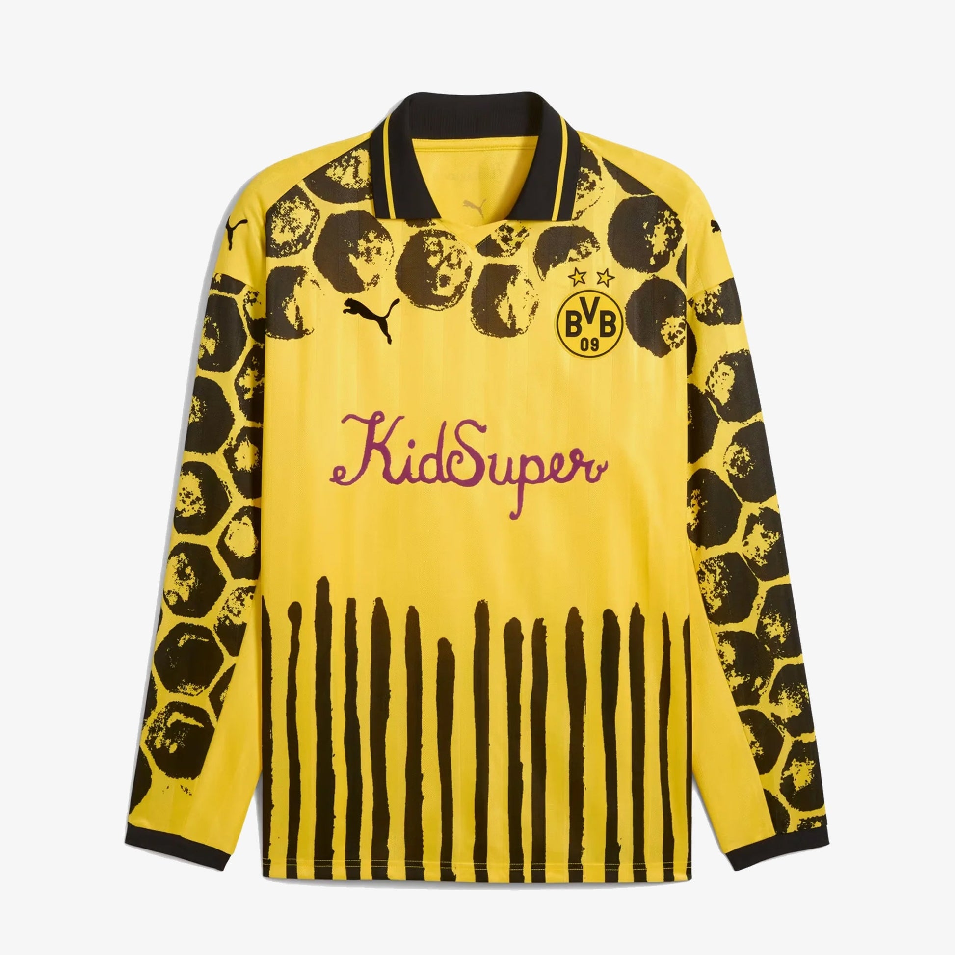 PUMA | KIDSUPER x BORUSSIA DORTMUND RETRO SHIRT { FASTER YELLOW-PUMA BLACK