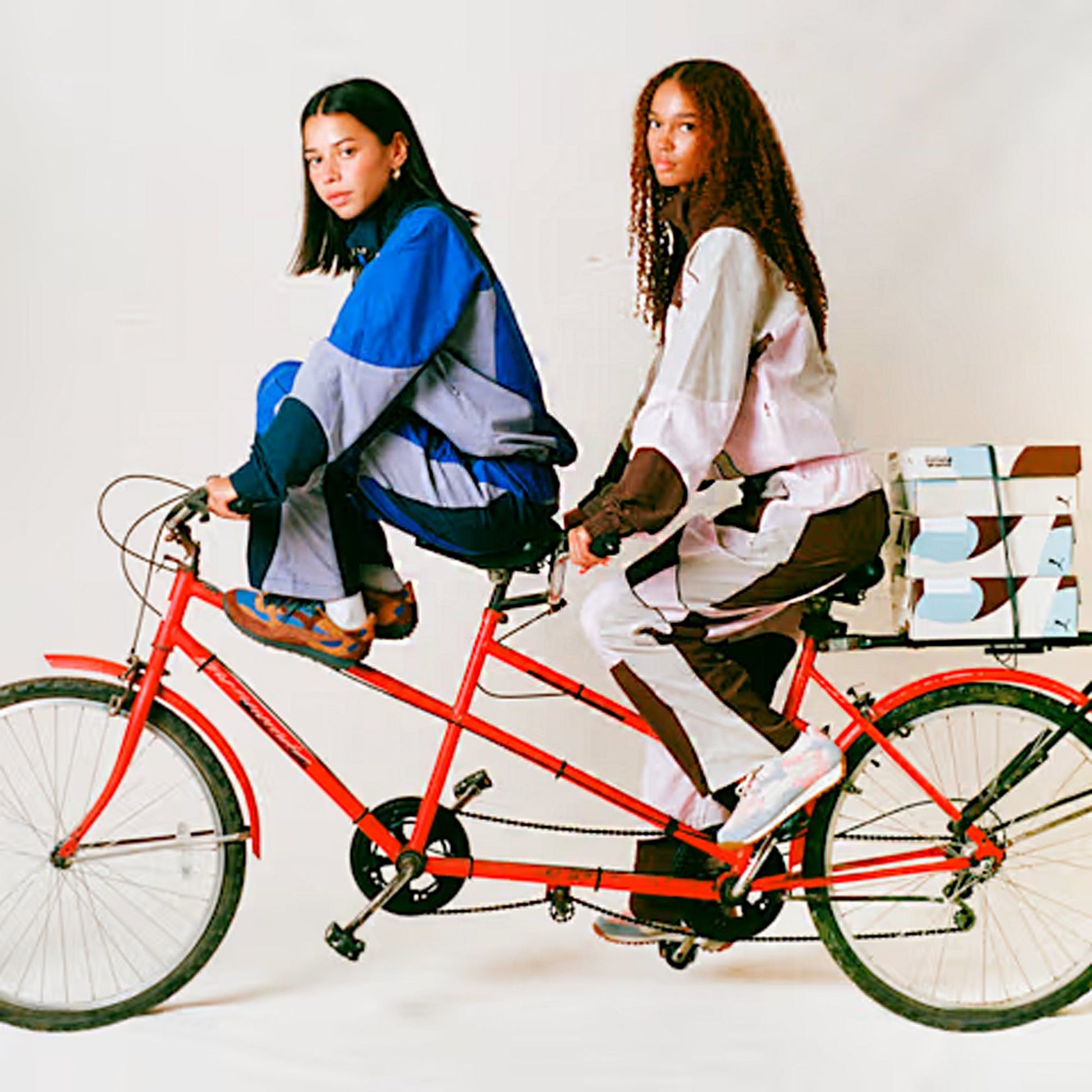 PUMA | x KIDSUPER CELLERATOR RELAXED FIT PANTS { BROWN