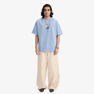 F A R A K | F SE FARAK STAMP T-SHIRT { BLUE/BLUE