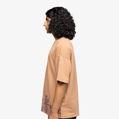 F A R A K | GARDEN OF EDEN 2.0 T-SHIRT { BEIGE/BEIGE