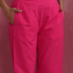 trueBrowns Pink Cotton Dobby Co-ord set