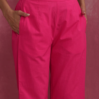 trueBrowns Pink Cotton Dobby Co-ord set