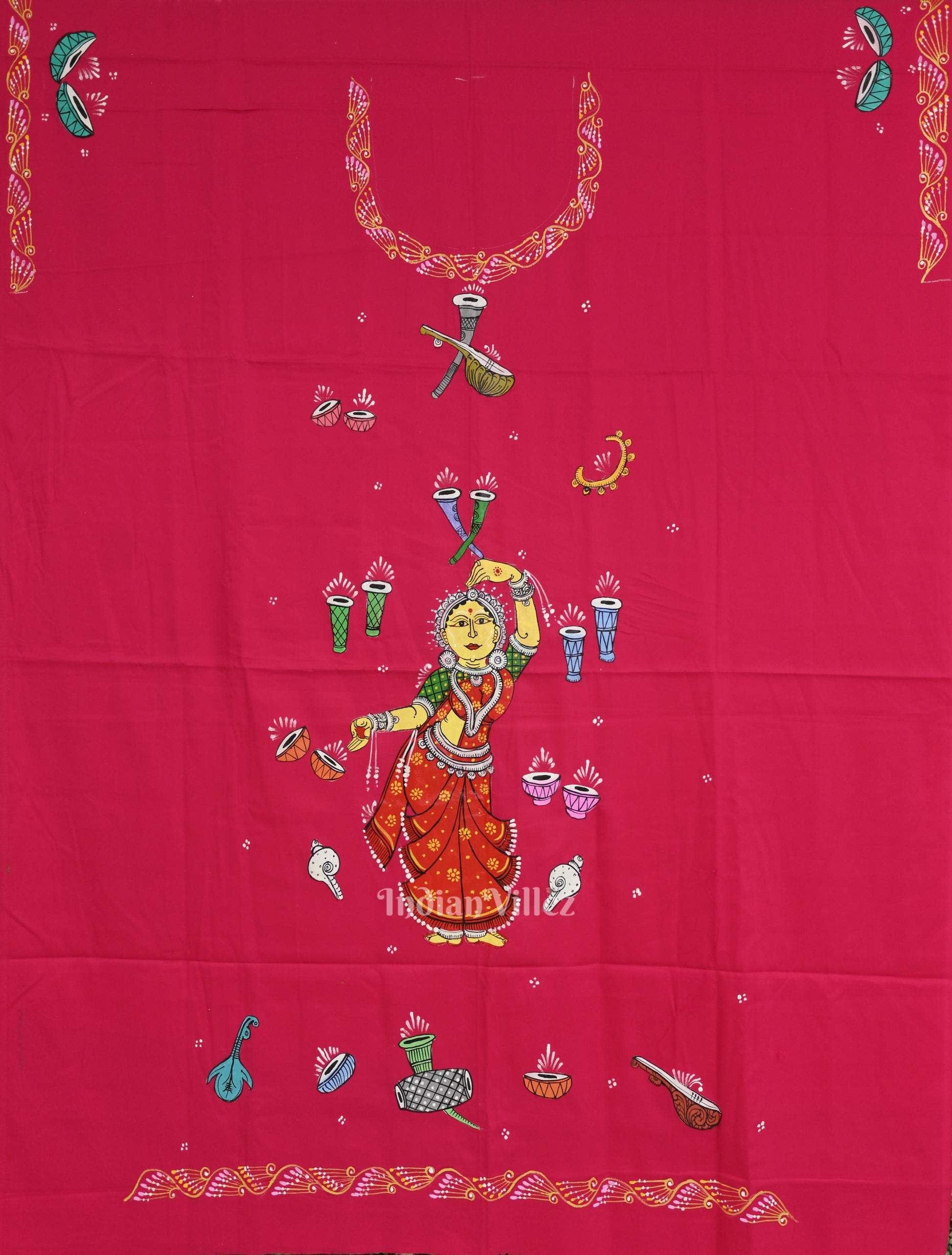 Rani Nartaki Musical Theme Pattachitra Kurti Dress Material