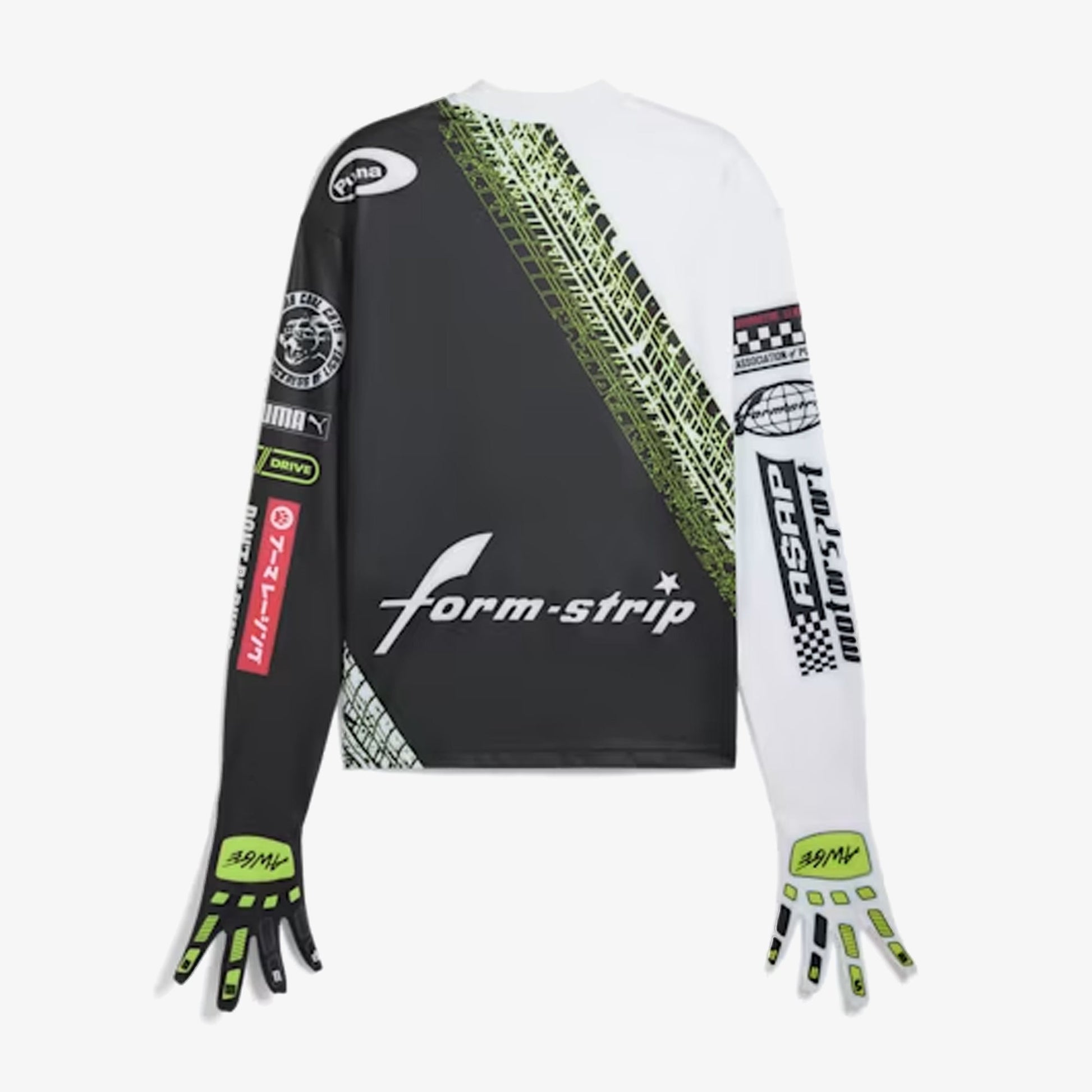 PUMA |X A$AP ROCKY TIRE LONG SLEEVE TEE WITH GLOVES { PUMA WHITE