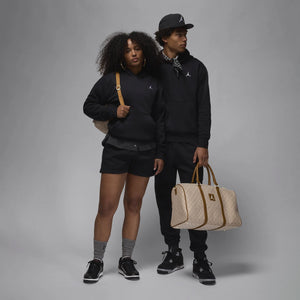 JORDAN | BROOKLYN FLEECE PULLOVER HOODIE { BLACK/WHITE