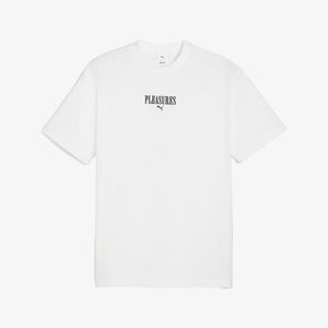 Puma | x PLEASURES GRAPHIC TEE  { WHITE