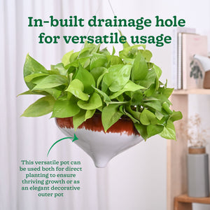 Ceramic Hanging Pot Cosmic Stone