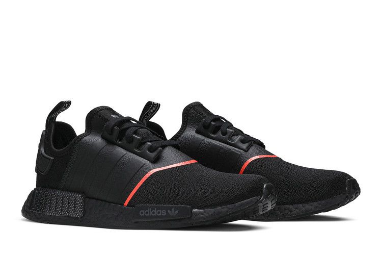 adidas NMD R1 Core Black Solar Red Line