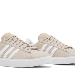 adidas Grand Court Wonder Taupe Cloud White Gold Metallic (Women's)