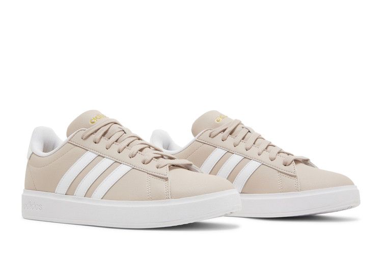 adidas Grand Court Wonder Taupe Cloud White Gold Metallic (Women's)