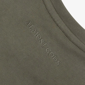 ALMOST GODS | ALPHA CROSS TEE IN DIP { DYE GREEN