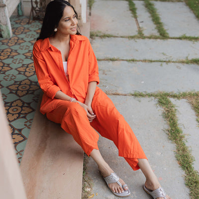 Silver Solid Kolha Flats
