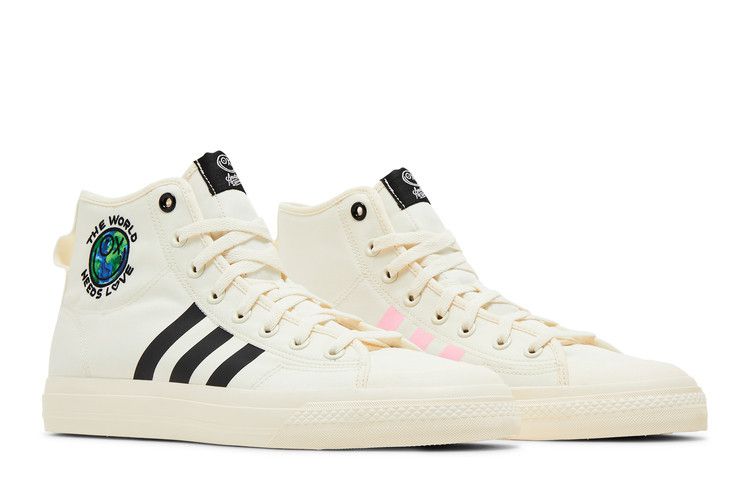adidas Nizza Hi RF André Saraiva The World Needs Love Cream