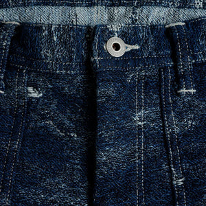 FDMTL | JACQUARD PAINTER PANTS RINSE { INDIGO