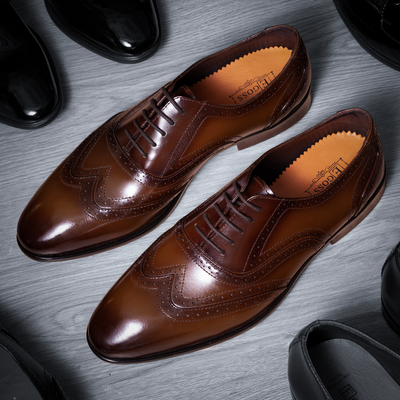 Egoss Platinum Lace Up Shoes For Men