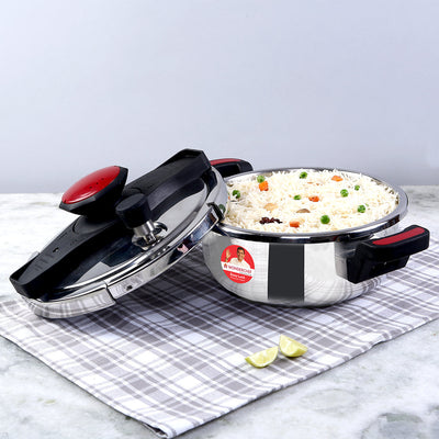 Wonderchef Renewed Easy Lock Stainless Steel 3L Outer Lid .