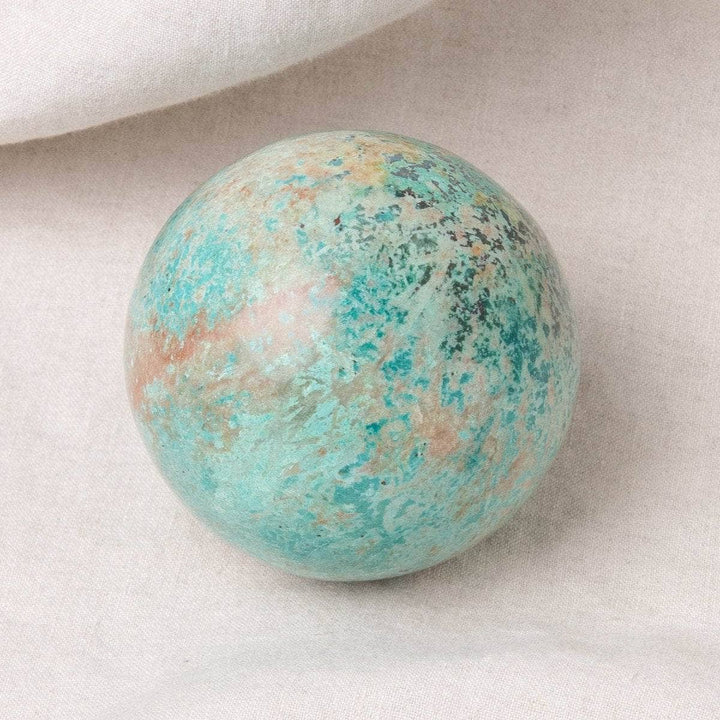 Natural Peruvian Turquoise Sphere - AAA Premium Quality