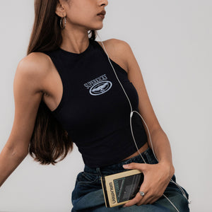 SUPERKICKS | CROP TOP { NAVY BLUE