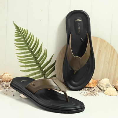 Comet Leather Slippers by Aspeerio