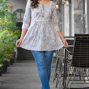grey-floral-printed-pure-cotton-a-line-top