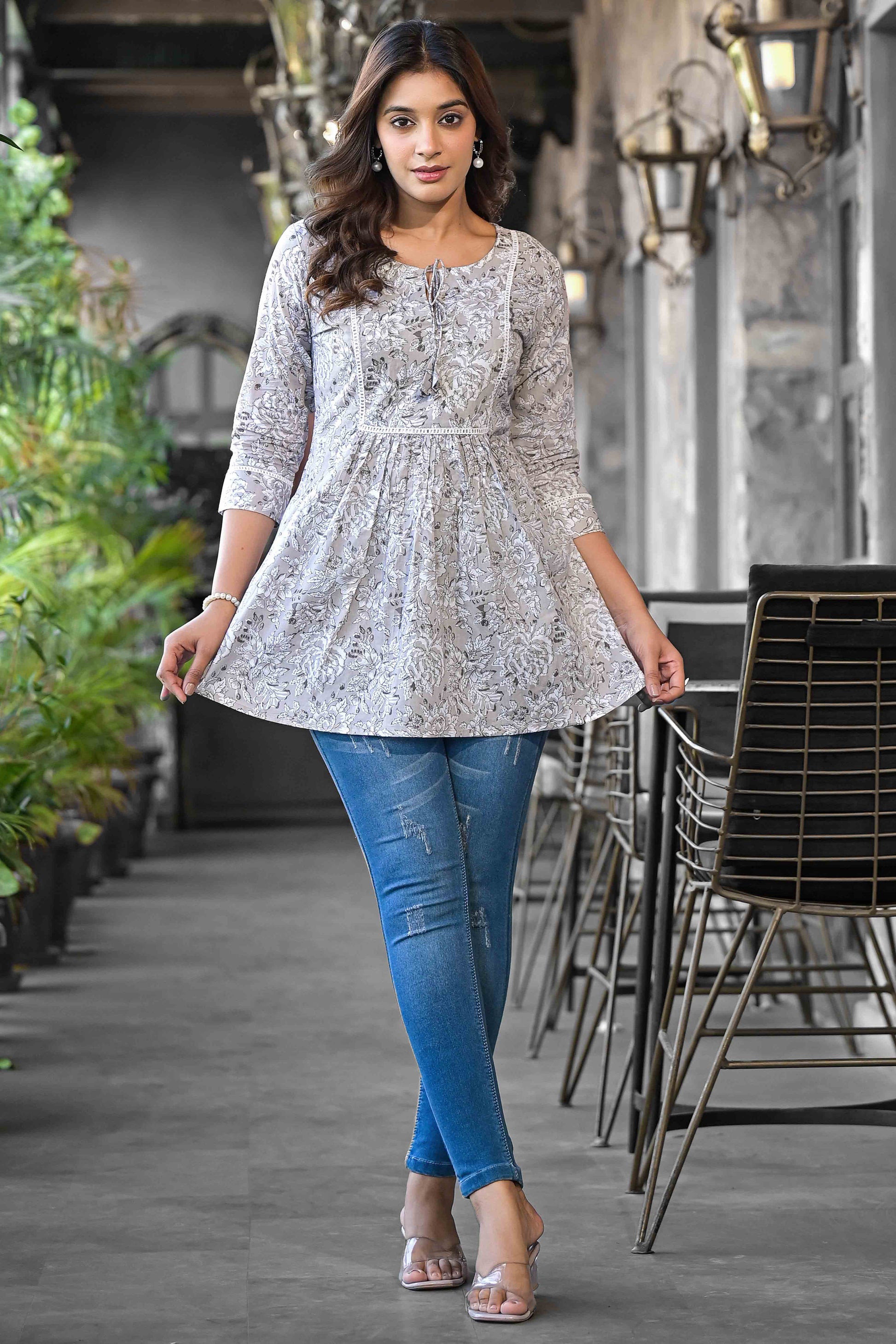grey-floral-printed-pure-cotton-a-line-top
