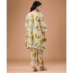 green-printed-pure-cotton-co-ord-set