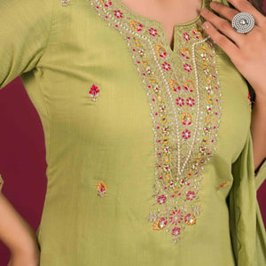 green-floral-embroidered-pure-cotton-salwar-suit
