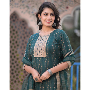 green-woven-pure-cotton-straight-salwar-suit