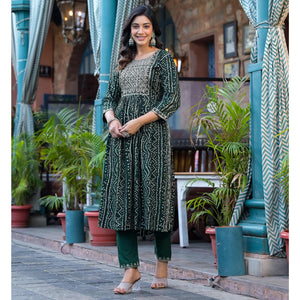 green-bandhani-printed-naira-cut-rayon-salwar-suit