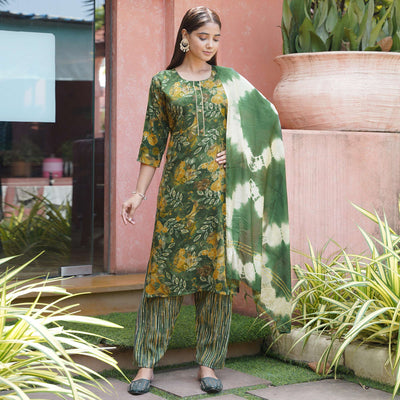 green-floral-foil-printed-rayon-suit-2