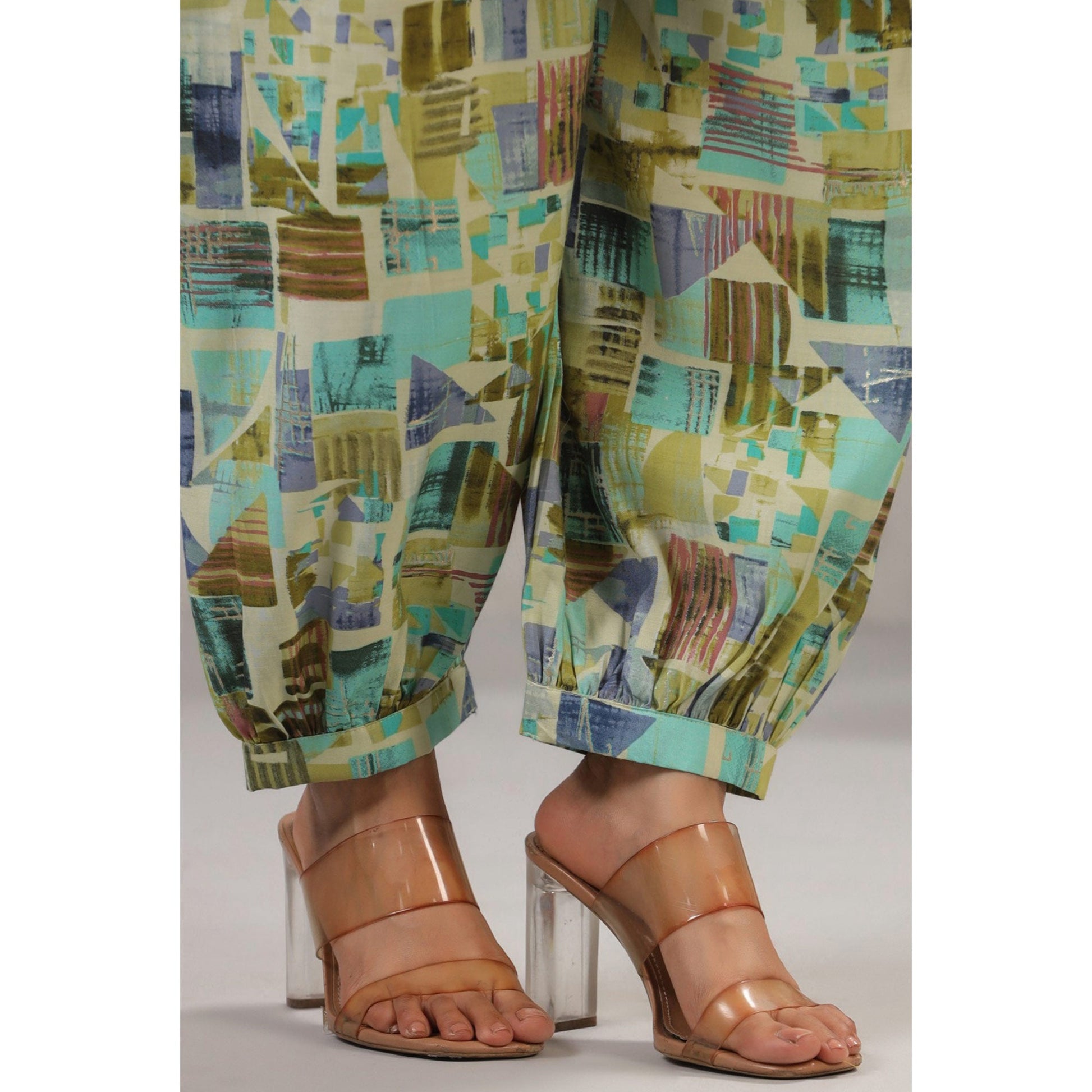 green-geometric-printed-muslin-co-ord-set