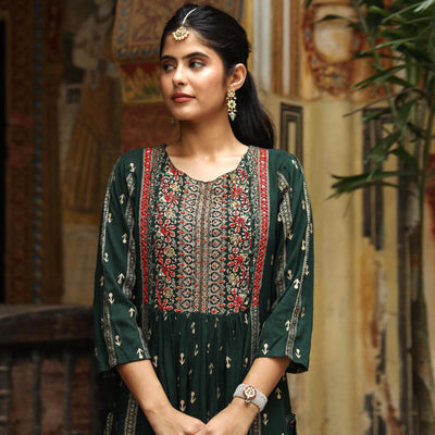 green-printed-with-embroidered-rayon-long-kurti