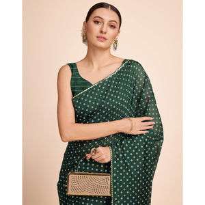 green-bandhani-printed-cotton-silk-saree