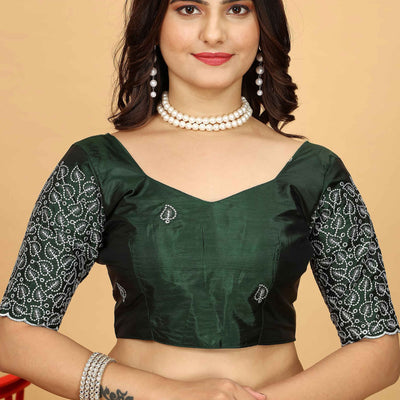 green-swarovski-work-paper-silk-saree-with-embroidery-zari-border