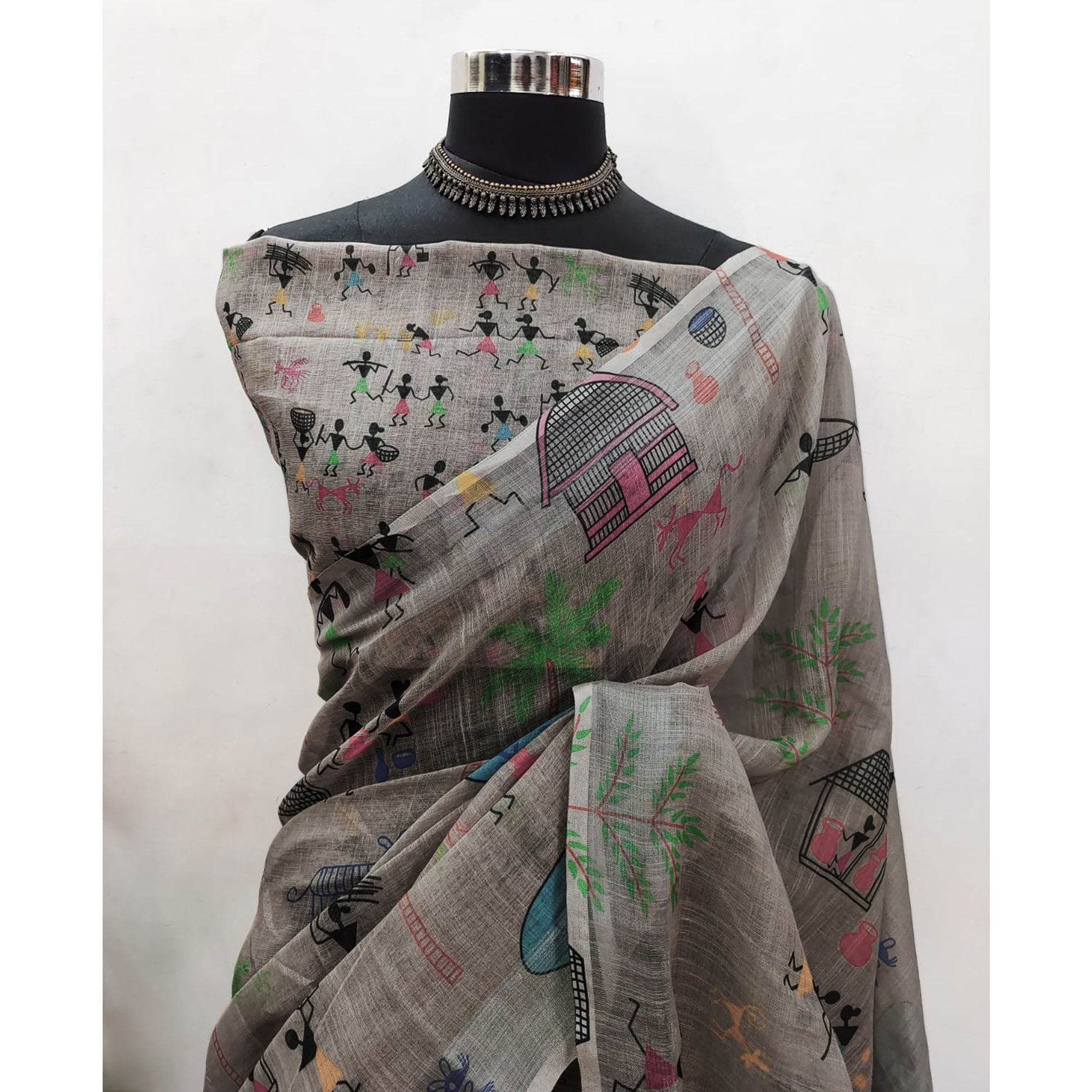 grey-digital-printed-linen-saree-6