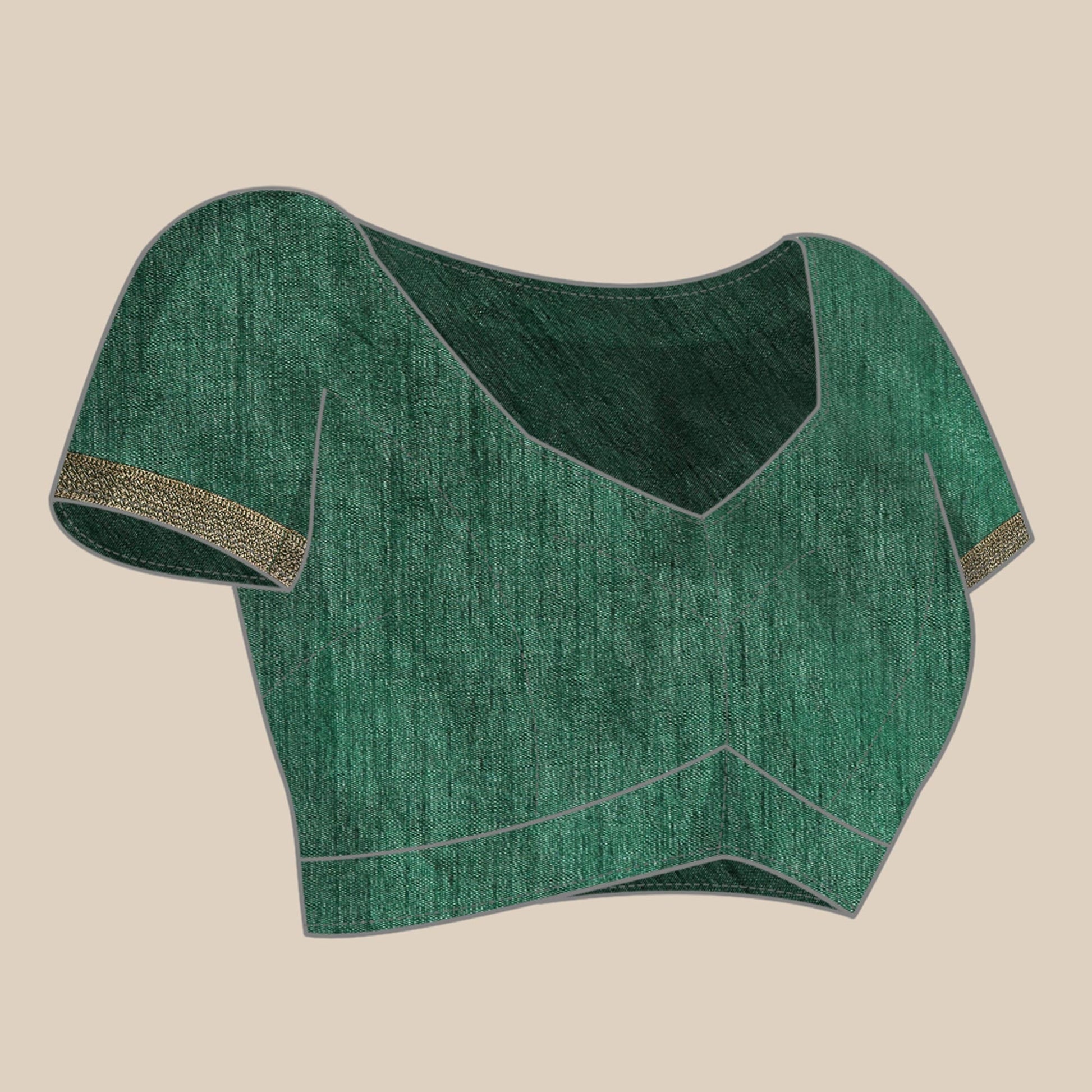 green-solid-vichitra-silk-saree-with-zari-border