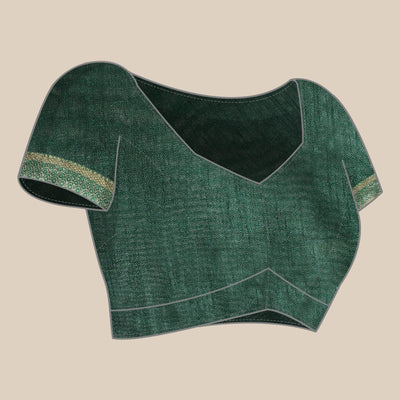 green-foil-printed-chiffon-saree-with-tassels