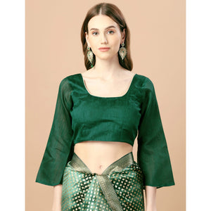 green-foil-printed-lycra-saree-with-lace-border-2