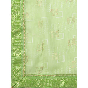 green-foil-printed-chiffon-saree-with-lace-border-3