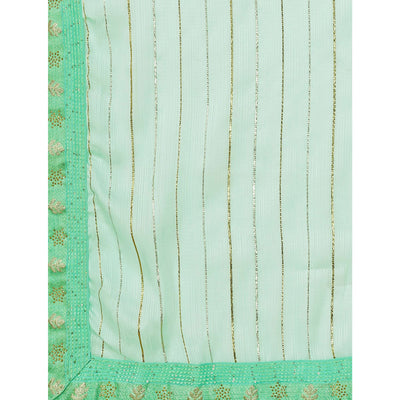 green-zari-work-chiffon-saree