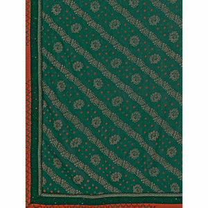 green-floral-foil-printed-chiffon-saree-with-lace-border