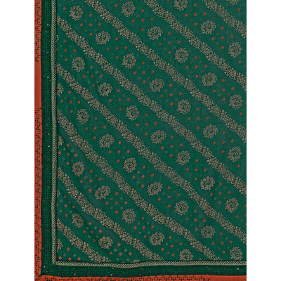 green-floral-foil-printed-chiffon-saree-with-lace-border