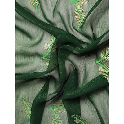 green-sequins-embroidered-chiffon-saree-with-tassels