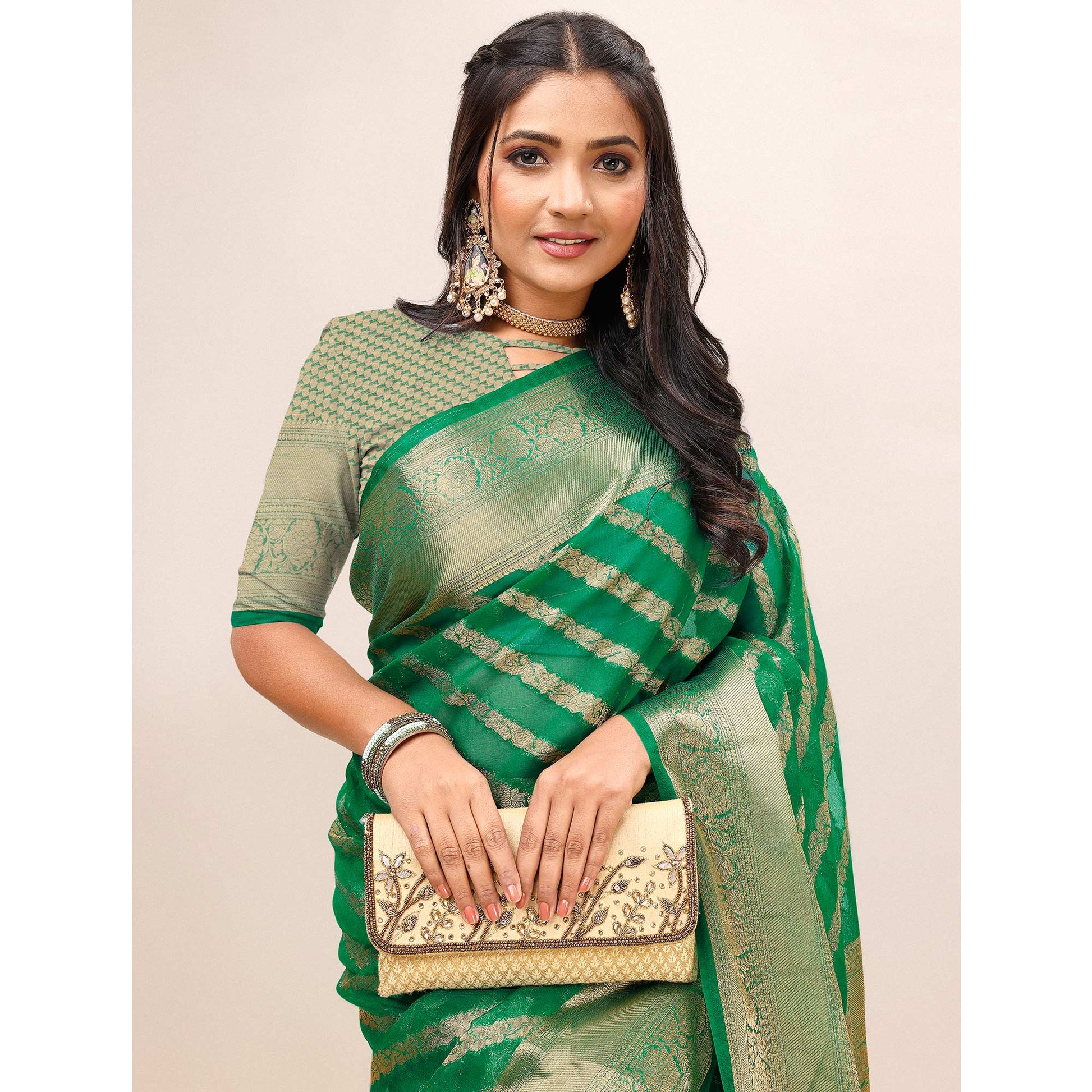 green-woven-organza-saree-with-tassels-20